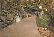 William Merrit Chase Im Park Ein Seitenweg oil painting reproduction